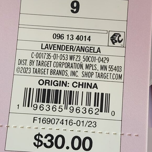 Wild Fable Lavender Fabric Upper Memory Foam Platform Angela Dress Sandal Size 9 - Picture 12 of 16